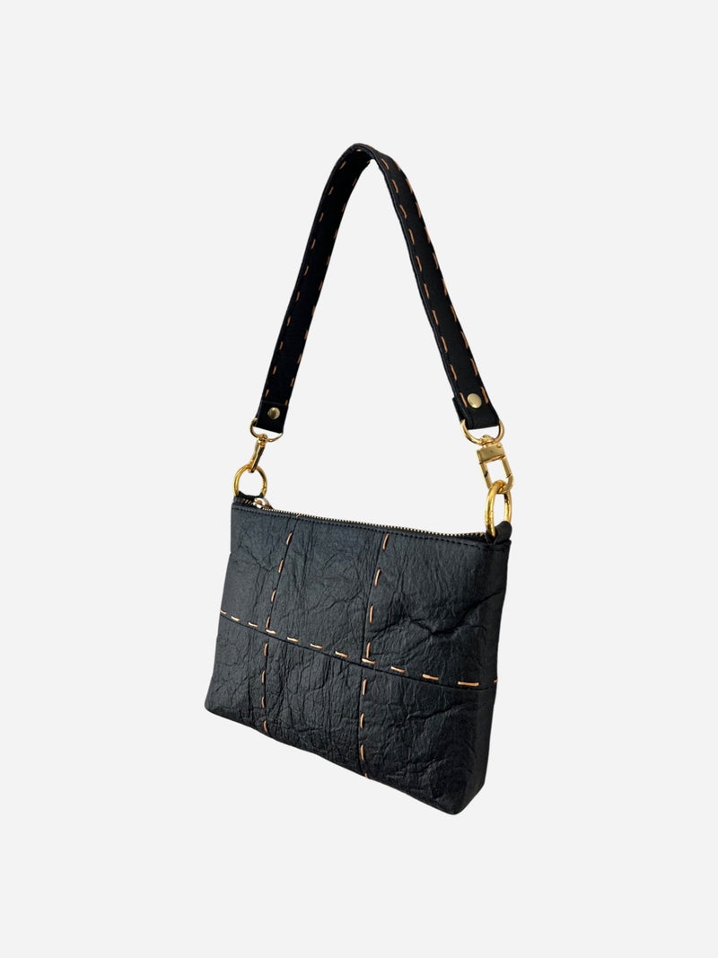 Runing Stitch Baguette, Black