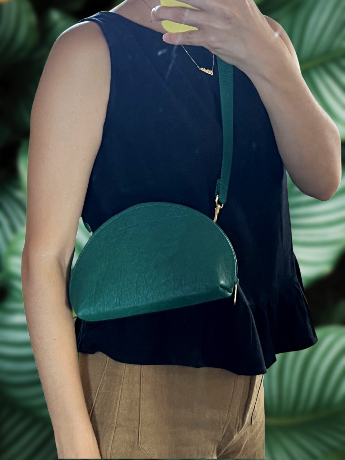 Half Moon Bag, green – Ceibo