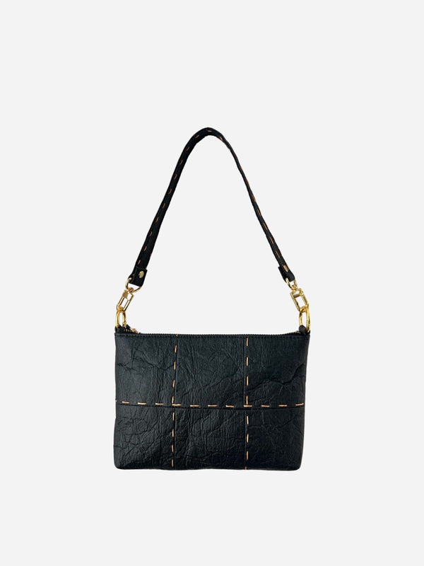 Runing Stitch Baguette, Black