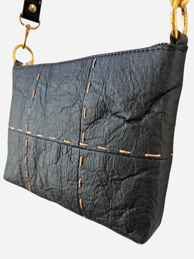 Runing Stitch Baguette, Black